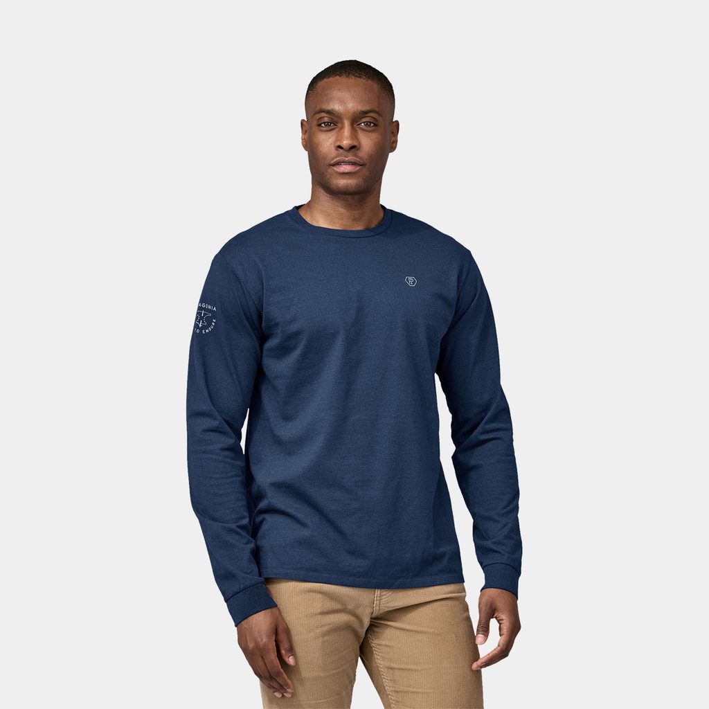 Long Sleeves Forge Mark Responsibili-Tee Lagom Blue
