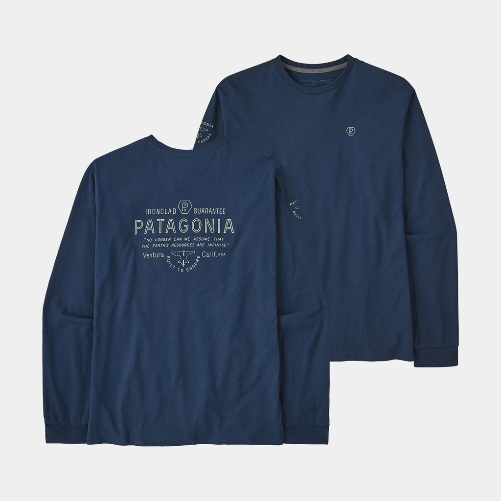 Long Sleeves Forge Mark Responsibili-Tee Lagom Blue