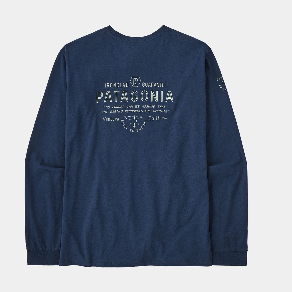 Long Sleeves Forge Mark Responsibili-Tee Lagom Blue