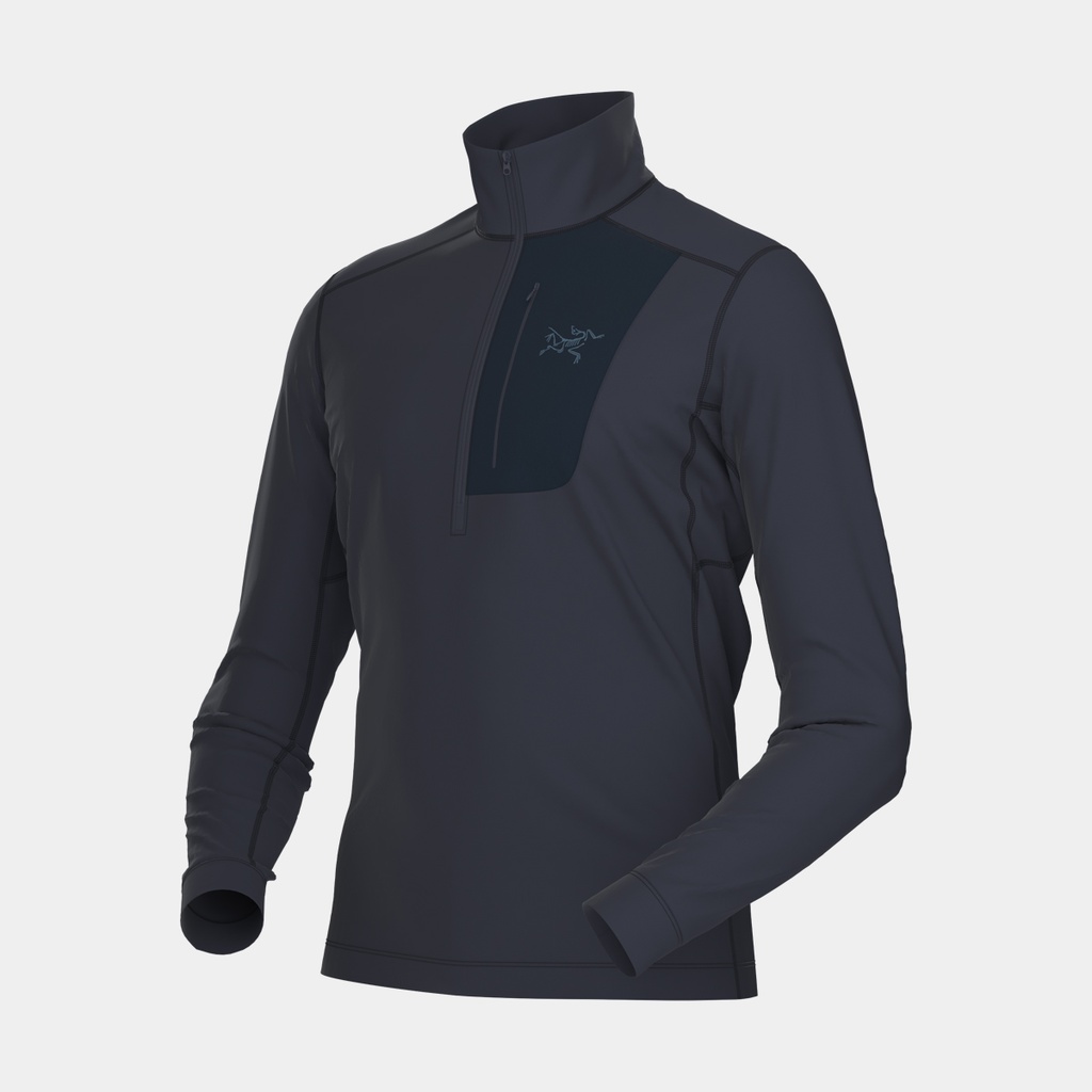 Rho LT Zip Neck Black Sapphire