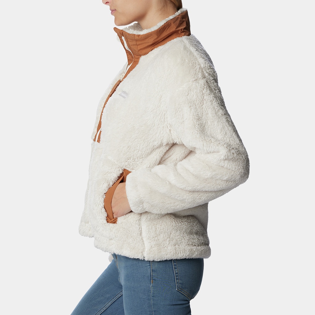 Boundless Discovery Sherpa Full Zip Women Chalk / Camel Brown