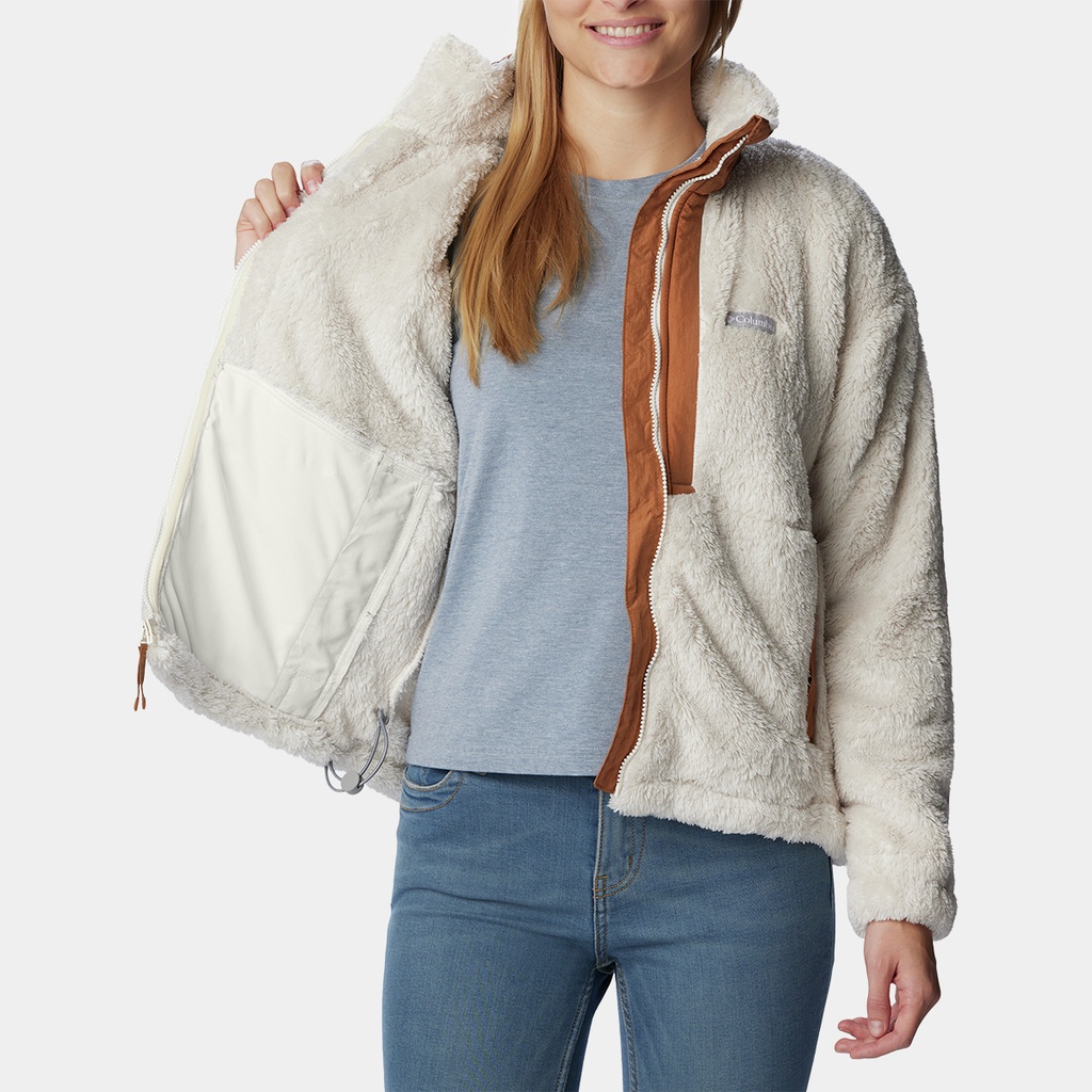 Boundless Discovery Sherpa Full Zip Women Chalk / Camel Brown