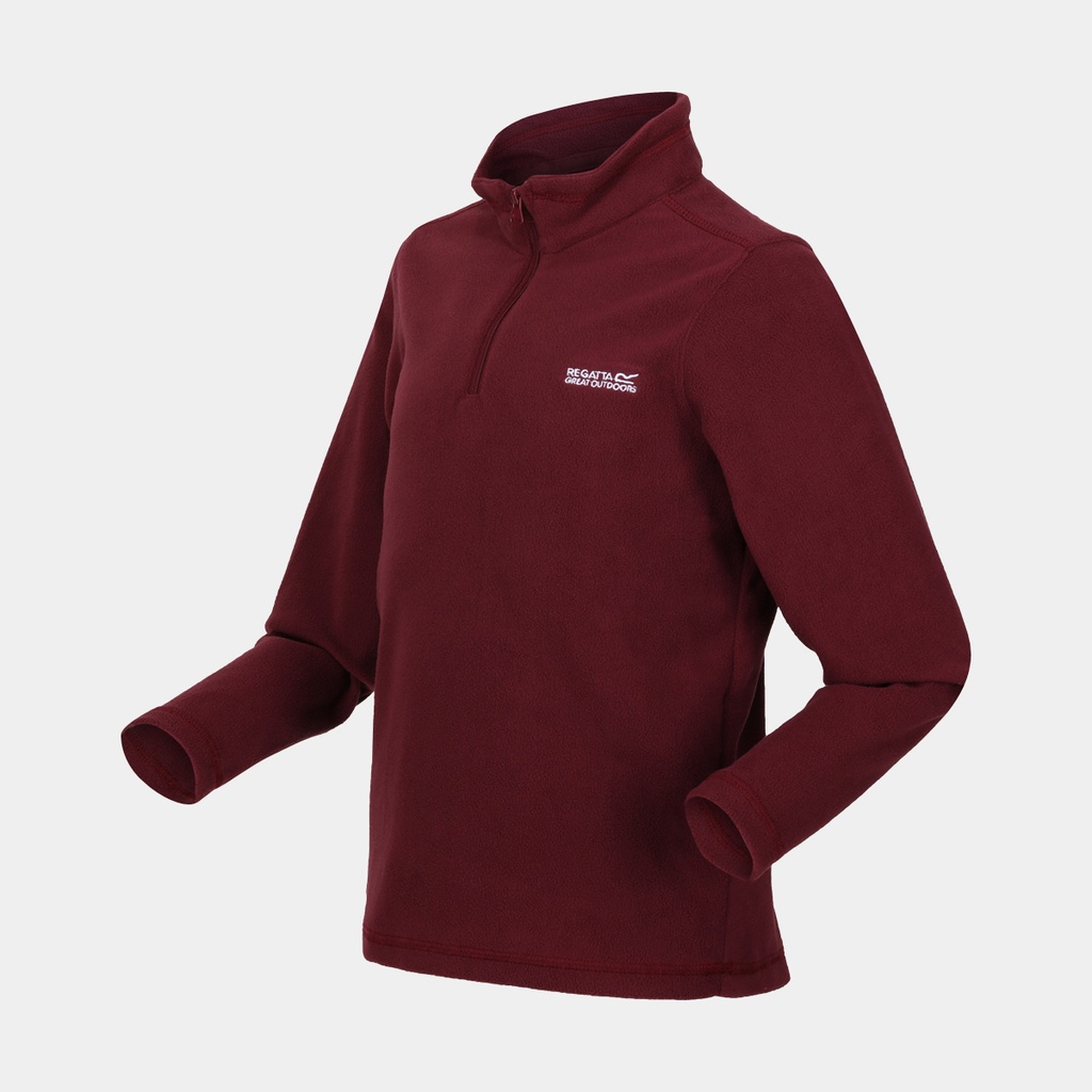 Hot Shot II Half Zip Lightweight Fleece Kids Burgundy