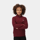 Hot Shot II Half Zip Lightweight Fleece Kids Burgundy