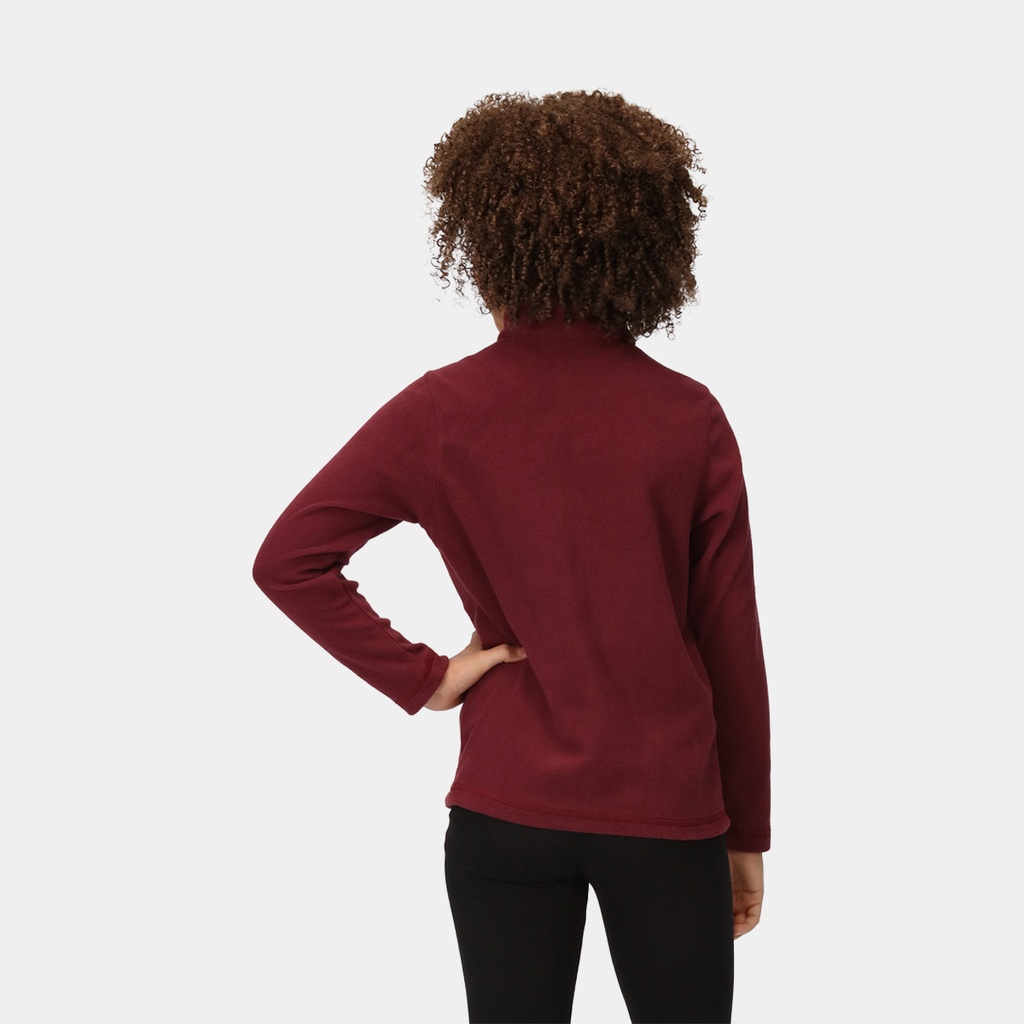 Hot Shot II Half Zip Lightweight Fleece Kids Burgundy