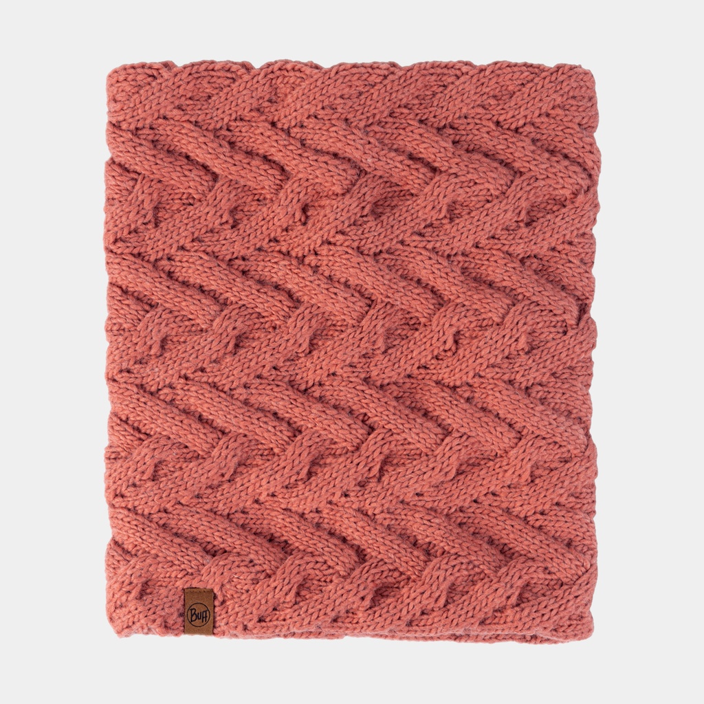 Knitted & Polar Neckwarmer Caryn Crimson