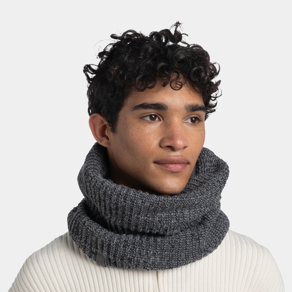 Knitted & Polar Neckwarmer Vaed Grey Heather