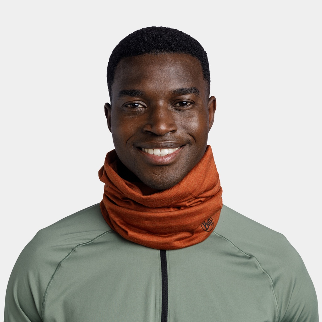 Lightweight Merino Wool Tubular Solid Cinnamon