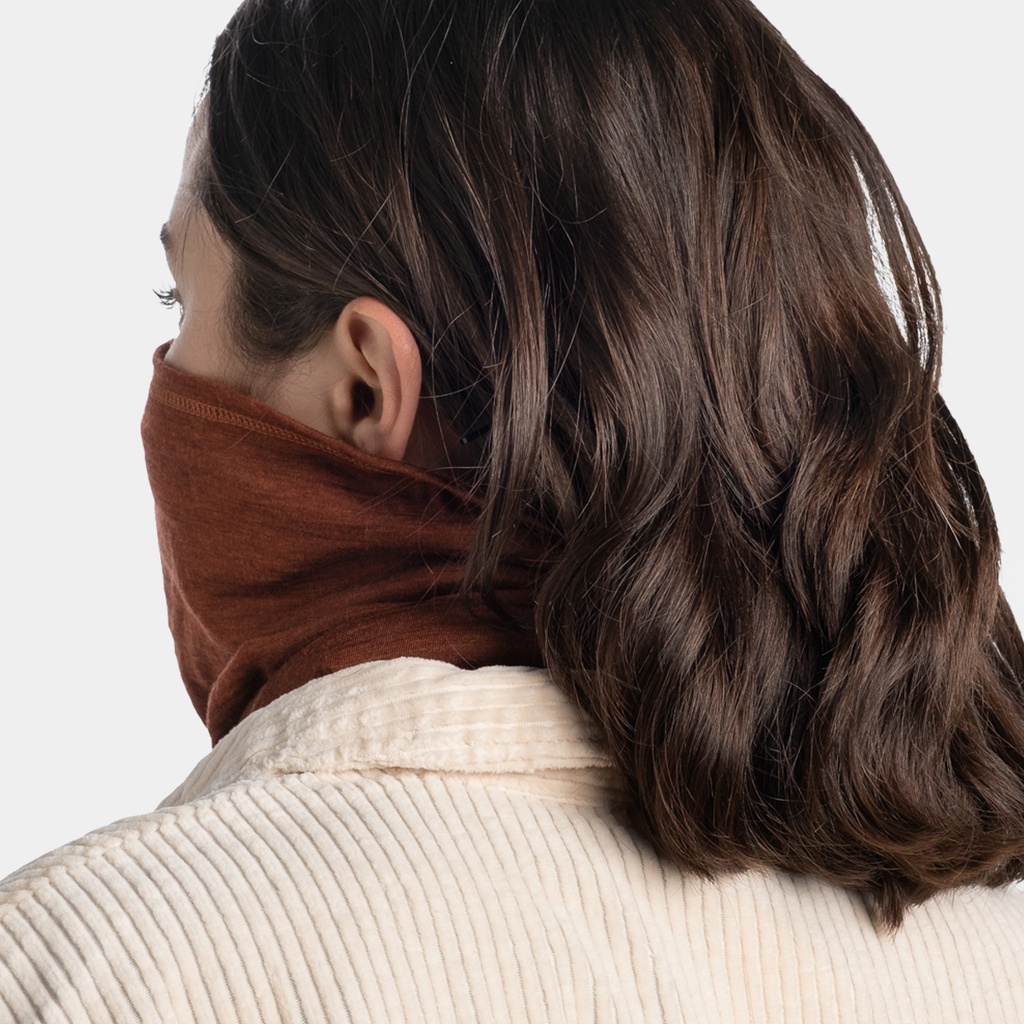 Lightweight Merino Wool Tubular Solid Sienna