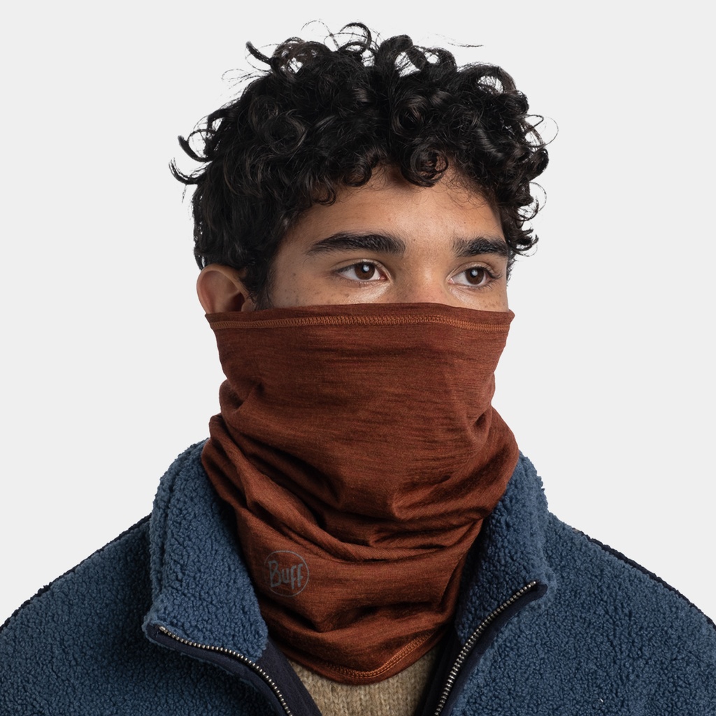 Lightweight Merino Wool Tubular Solid Sienna
