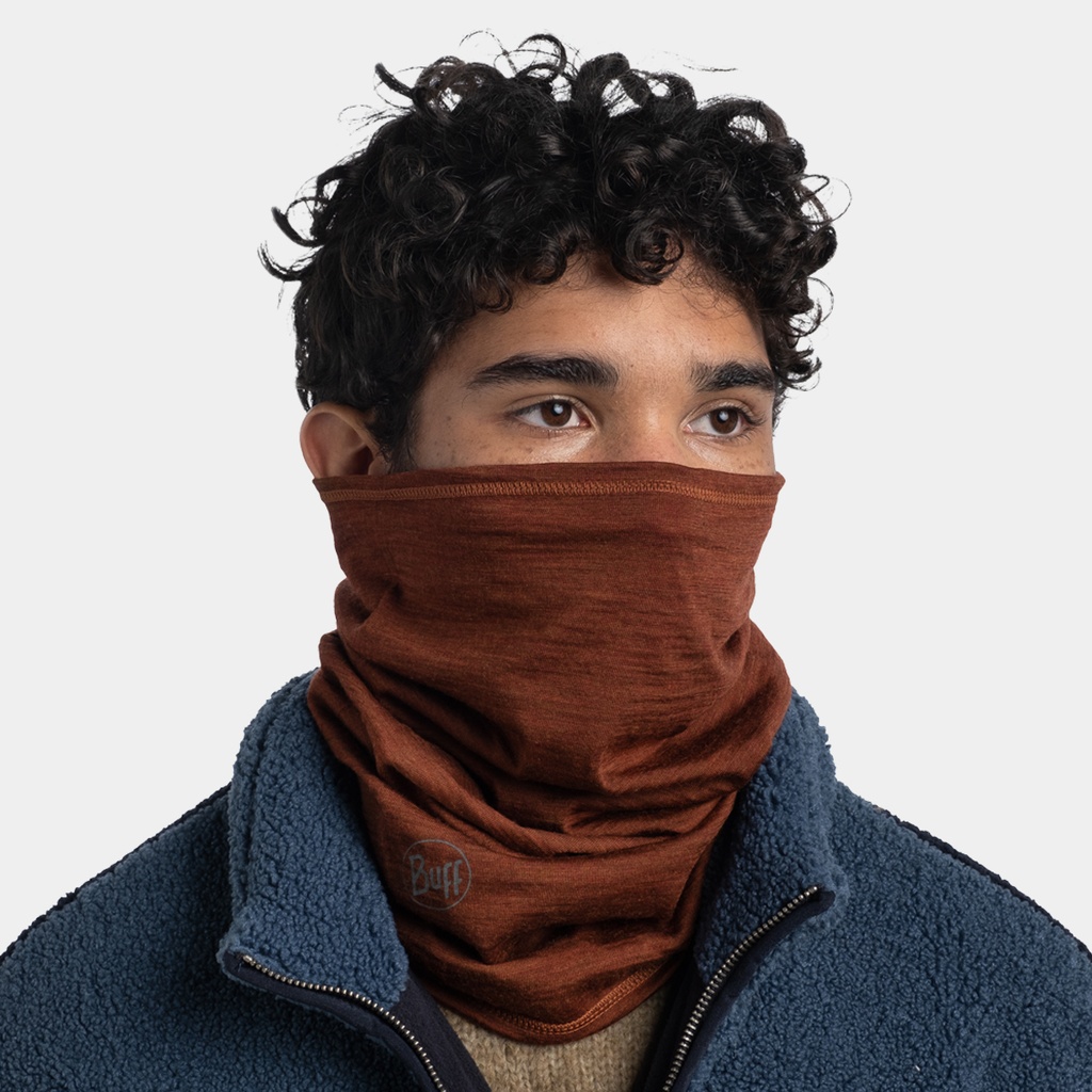 Lightweight Merino Wool Tubular Solid Sienna