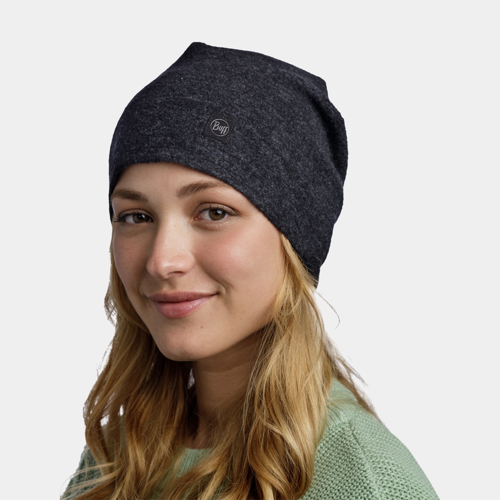 Merino Fleece Beanie Black