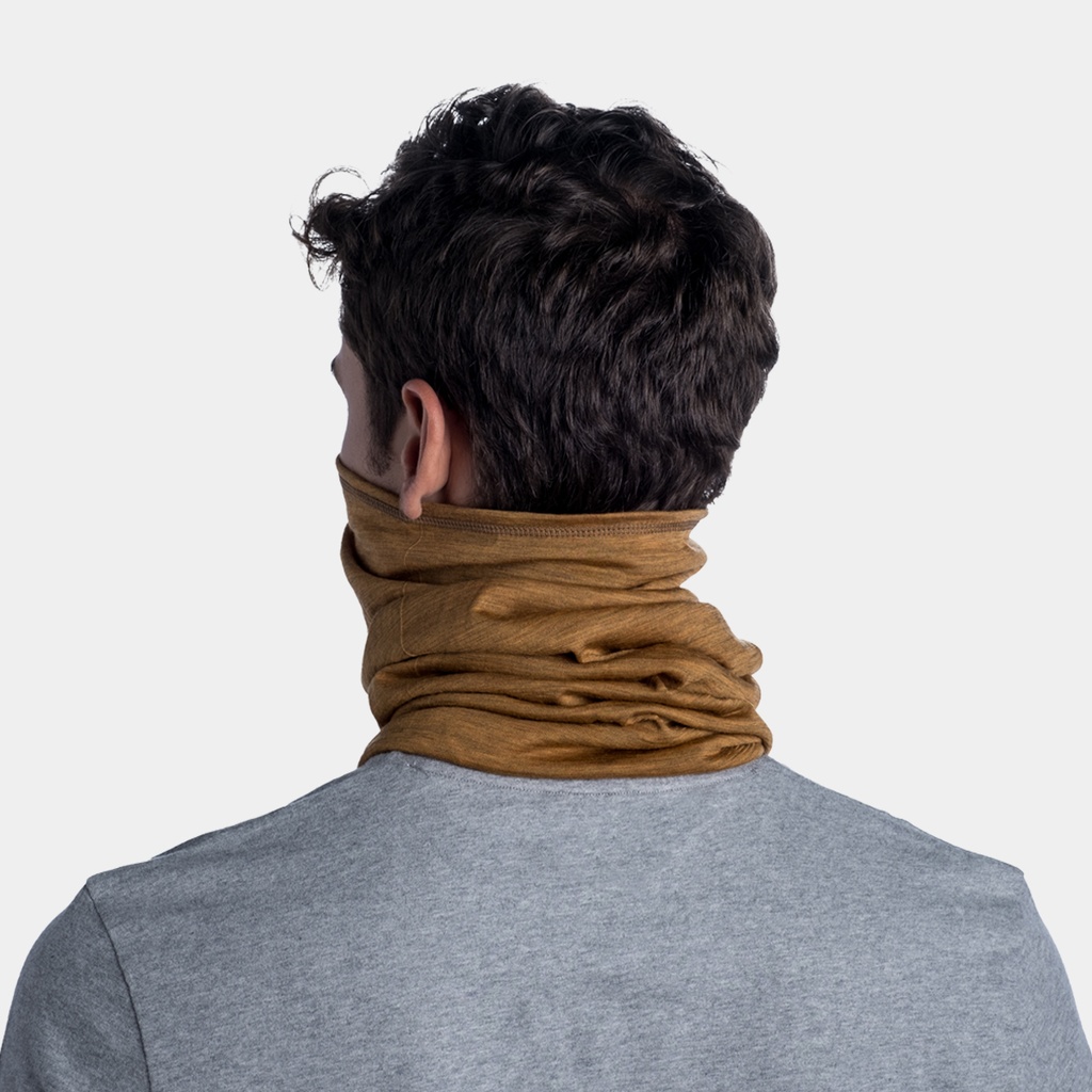 Lightweight Merino Wool Tubular Solid Mustard