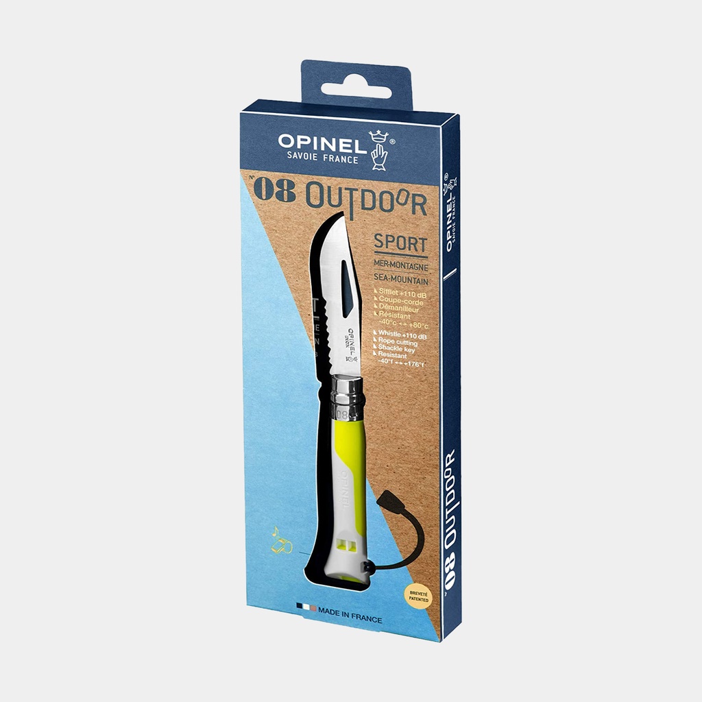 Opinel Outdoor Inox 8 Blanc / Jaune
