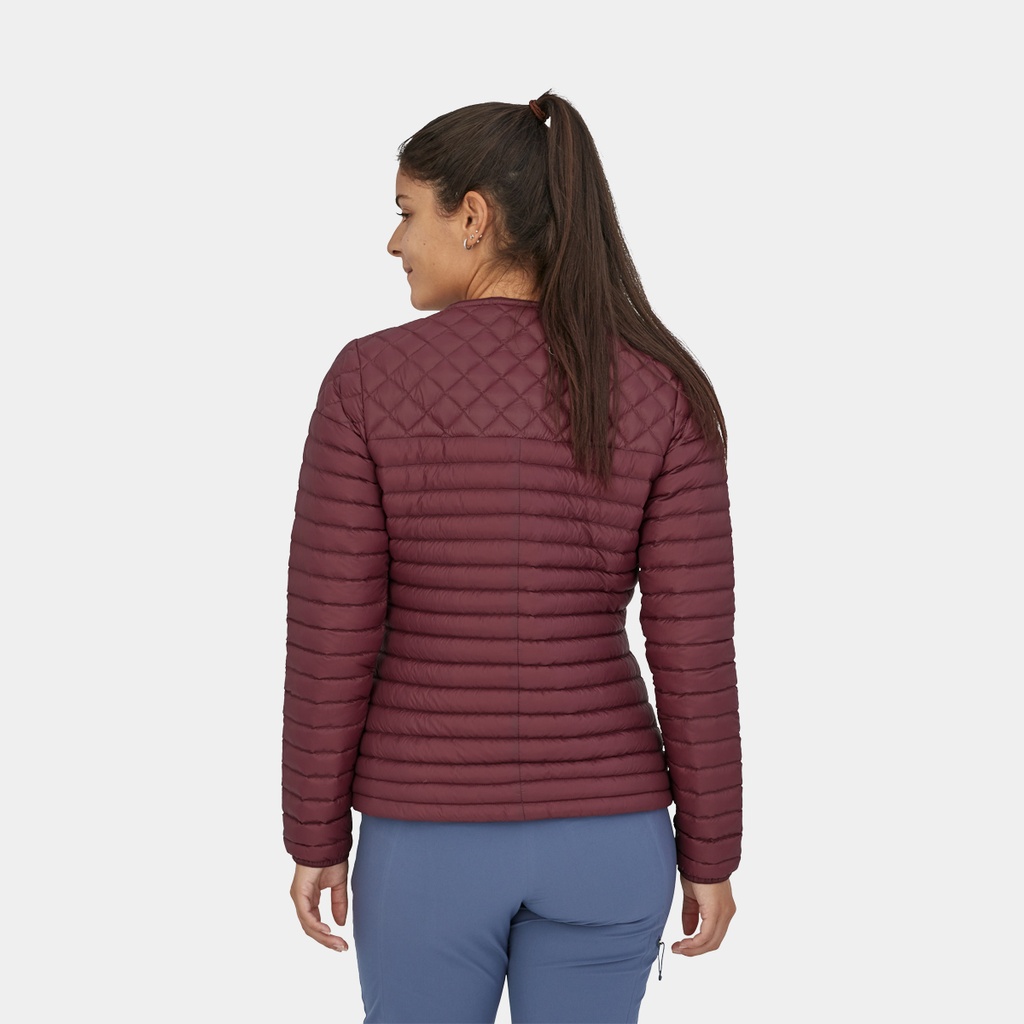 AlpLight Down Pullover Women Dark Ruby