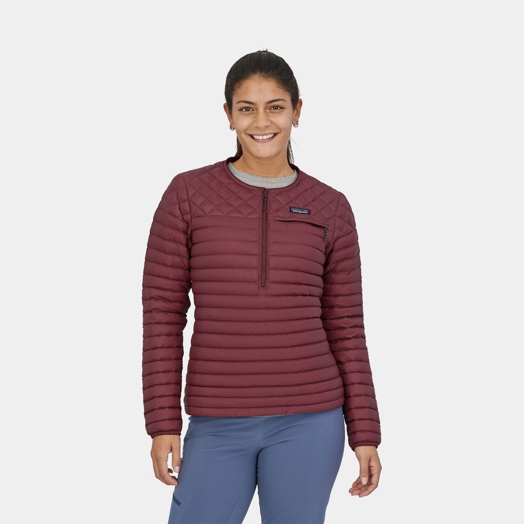AlpLight Down Pullover Women Dark Ruby