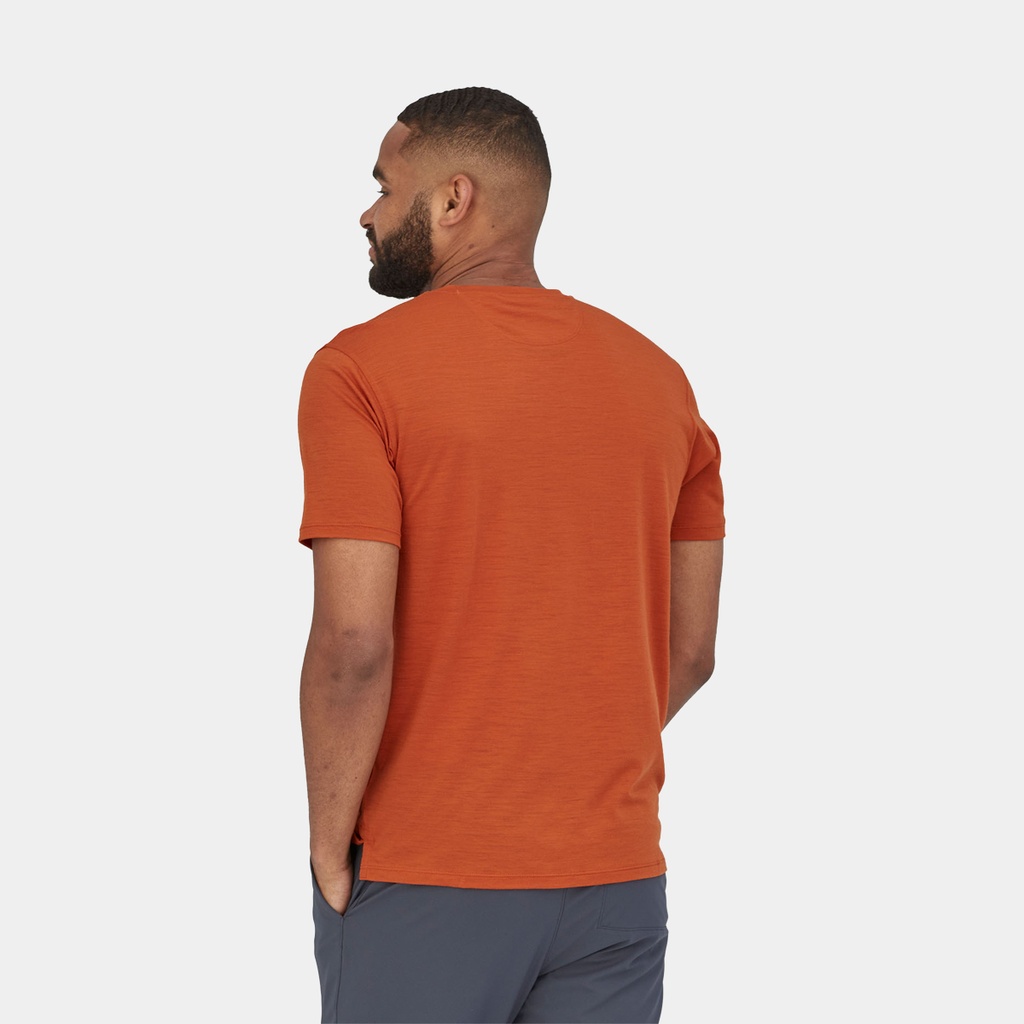 Capilene Cool Merino Graphic Shirt Fitz Roy Fader: Sandhill Rust