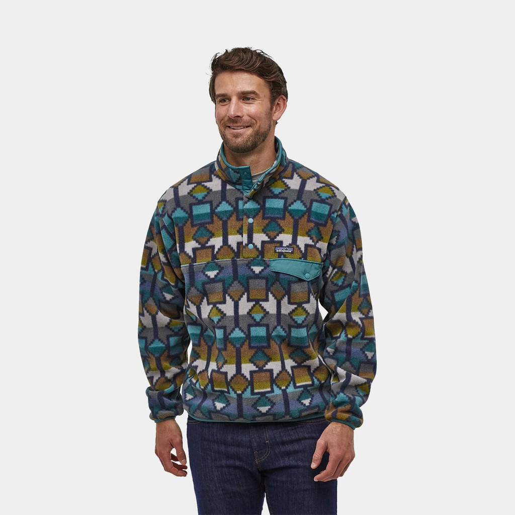 Synchilla Snap-T Pullover EU Fit Cedar Mesa Big / New Navy