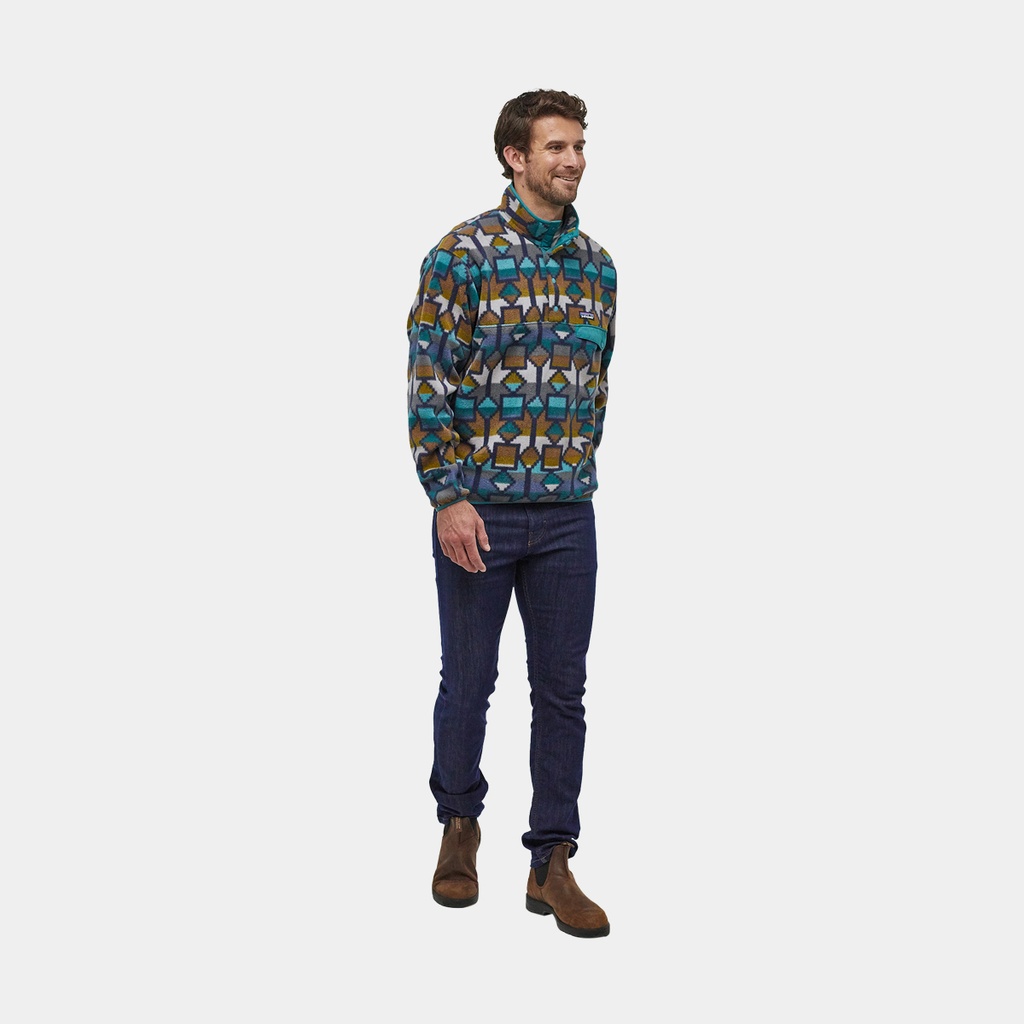 Synchilla Snap-T Pullover EU Fit Cedar Mesa Big / New Navy