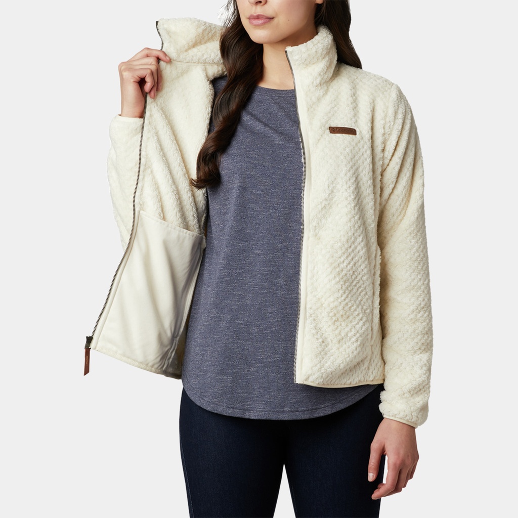 Fire Side II Sherpa Full Zip Women Chalk