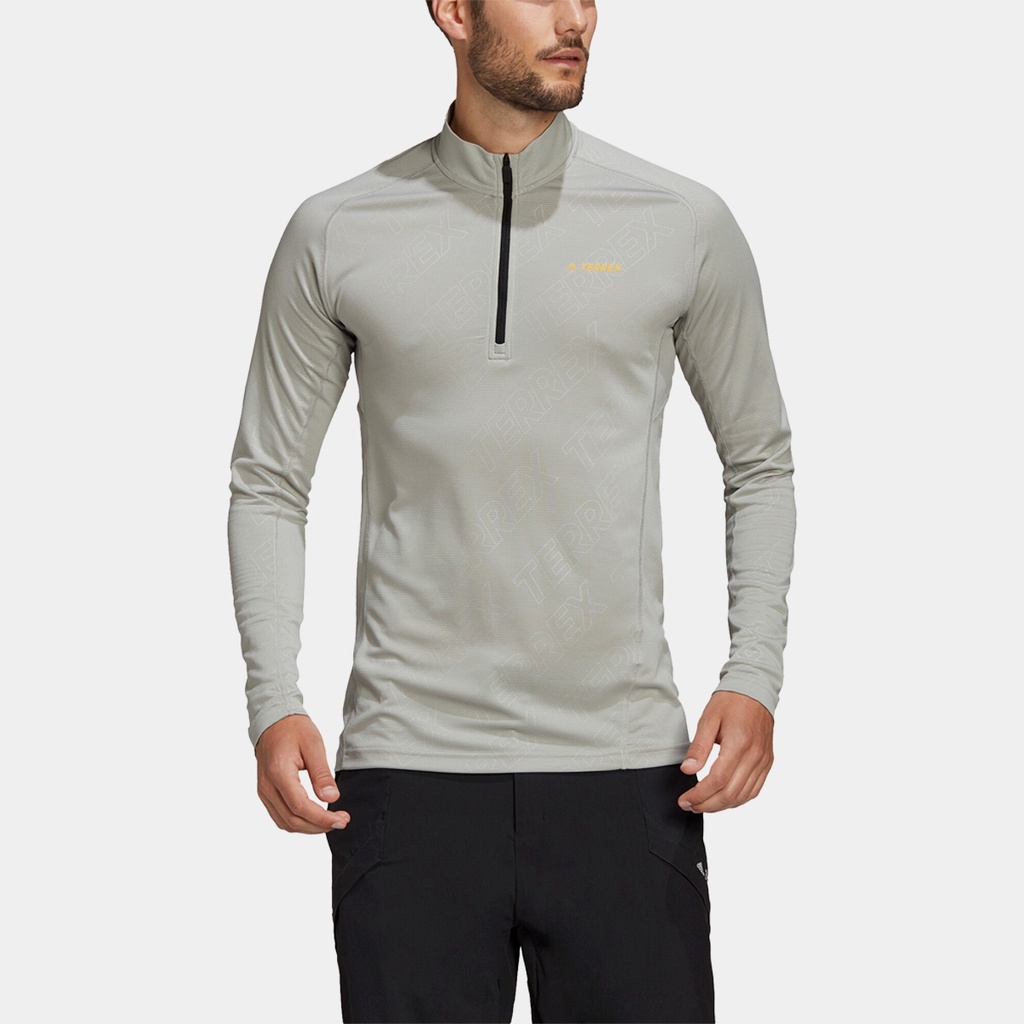 TraceRocker Half-Zip Long Sleeves Metal Grey