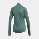 TraceRocker Half-Zip Long Sleeves Women Tech Emerald