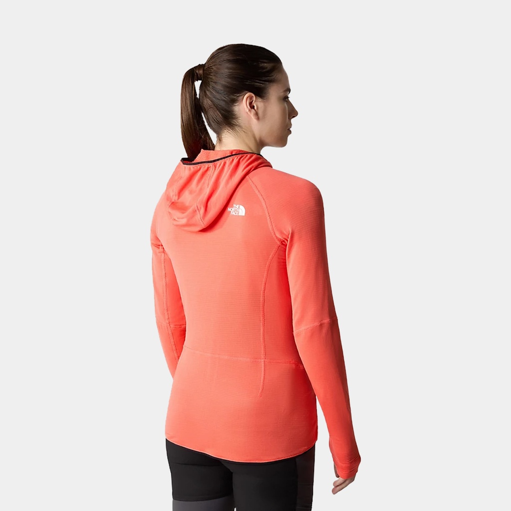 Bolt Polartec Hoodie Women Radiant Orange / TNF Black