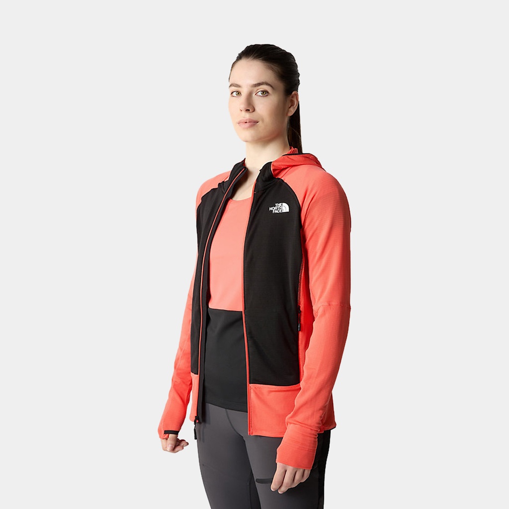 Bolt Polartec Hoodie Women Radiant Orange / TNF Black