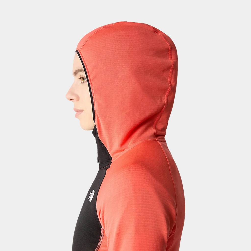 Bolt Polartec Hoodie Women Radiant Orange / TNF Black