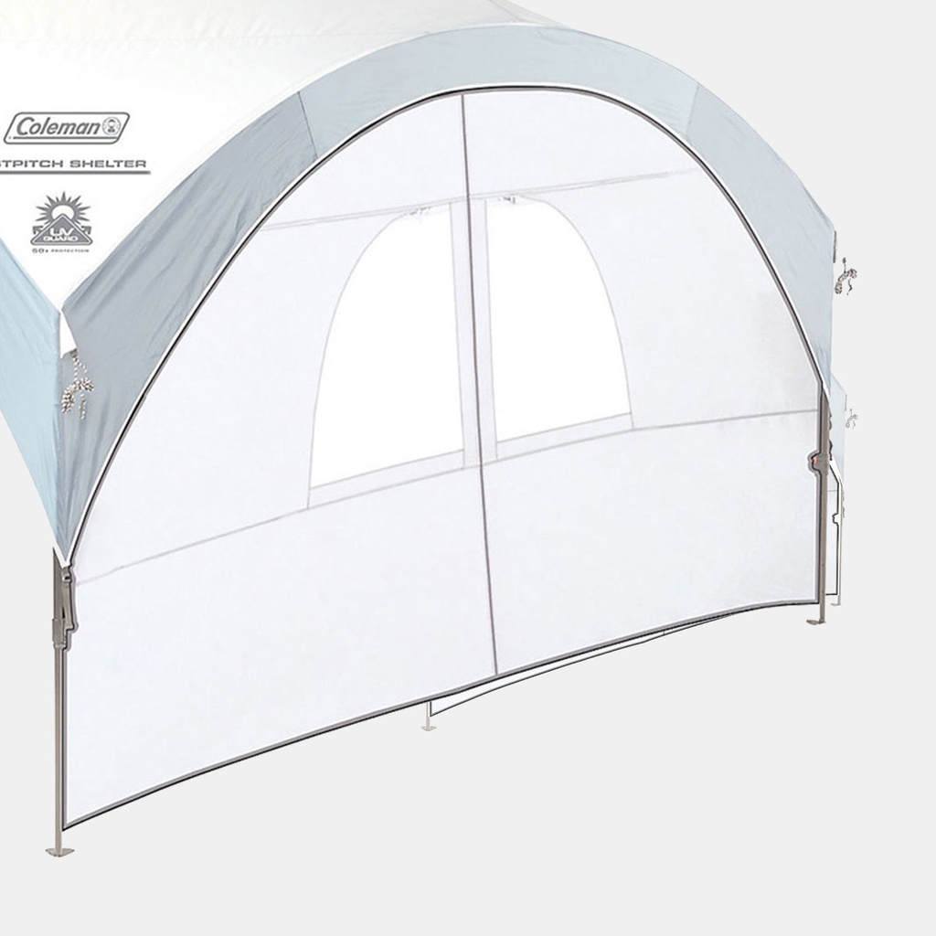 FastPitch Shelter (450x450cm) Sunwall with Door