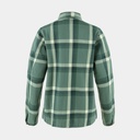 Singi Flannel Overshirt Women Patina Green / Deep Patina