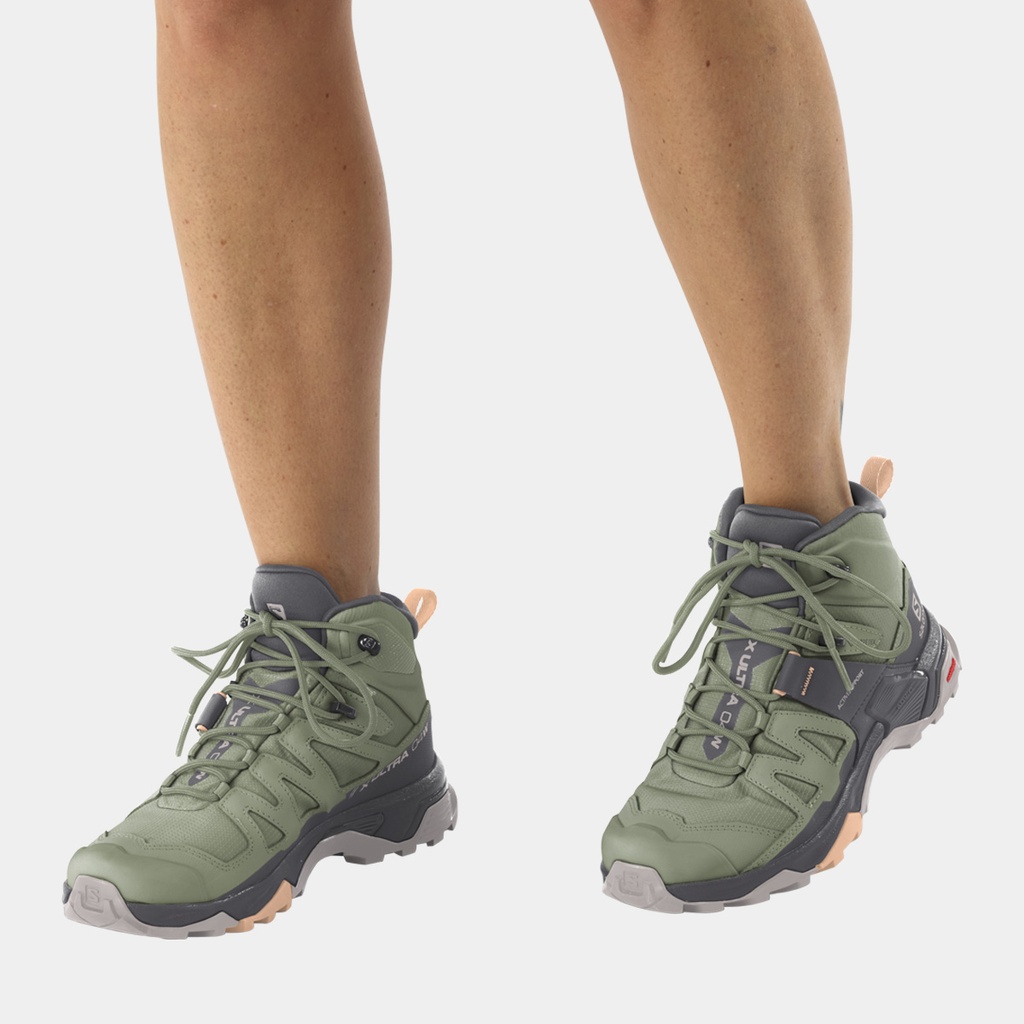 X Ultra 4 Mid GTX Women Oil Green / Magnet / Al