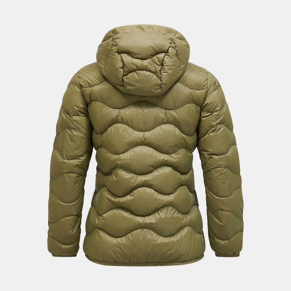 Helium Down Hood Jacket Women (2023) Snap Green