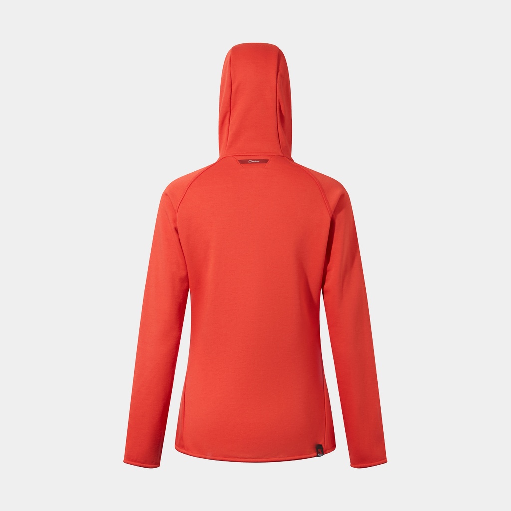 Heuberg Hoody Polartec Fleece Jacket Women (2023) Carmine