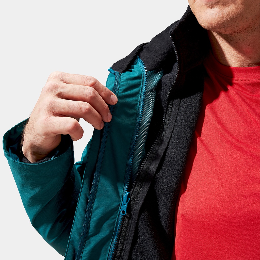 Hillwalker Interactive Waterproof Shell Jacket Deep Ocean