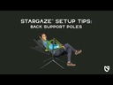 Stargaze Reclining Camp Chair Black Pearl