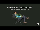Stargaze Reclining Camp Chair Blue Horizon