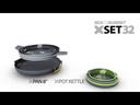 X-Set: 31 (5pc) (X-Pot 2.8L, 2 X-Bowls, 2 X-Mugs) Olive / Sand