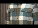 Long-Sleeved MW Fjord Flannel Shirt Connected Lines: Sequoia Red