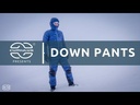 Basic Down Pants Meteorite Black Toray