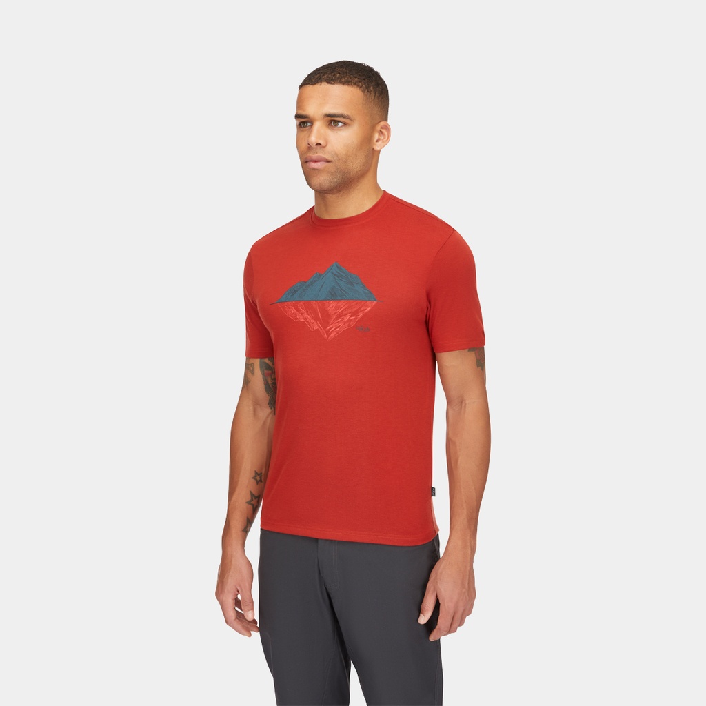 Crimp Reflection Tee Tuscan Red