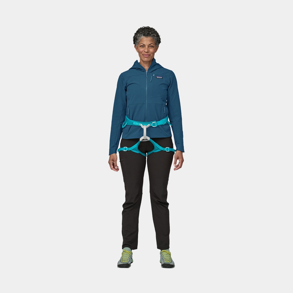 R1 Fleece CrossStrata Hoody Women (2023) Lagom Blue