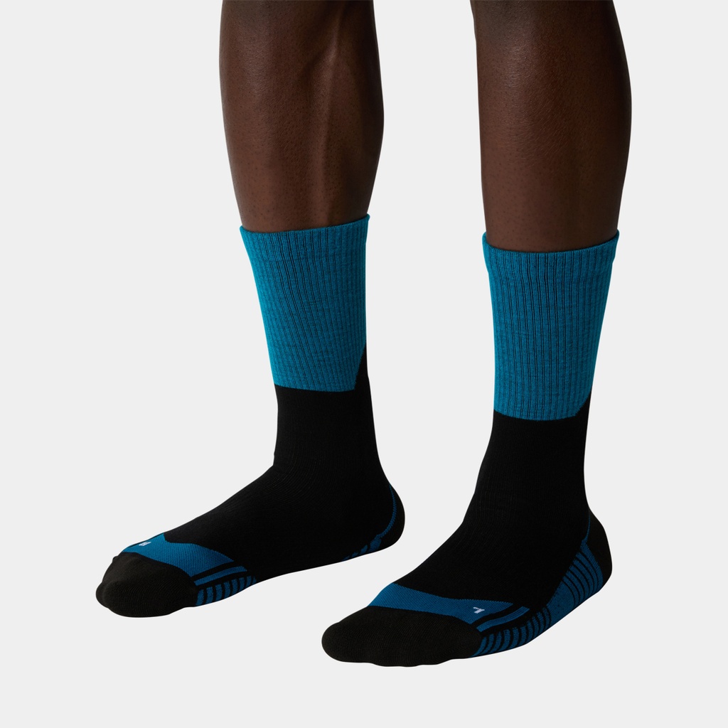 Hiking Crew Socks TNF Black / Adriatic Blue