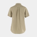 Övik Travel Shirt Short Sleeves Women Sand Stone