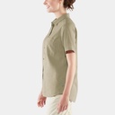 Övik Travel Shirt Short Sleeves Women Sand Stone