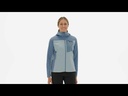 R1 Fleece CrossStrata Hoody Women (2023) Lagom Blue (copie)