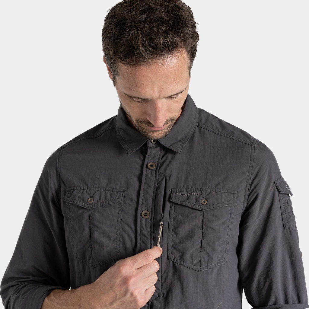 NosiLife Adventure III Long Sleeve Shirt Black Pepper