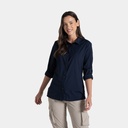 NosiLife Freeda Long Sleeved Shirt Women Blue Navy