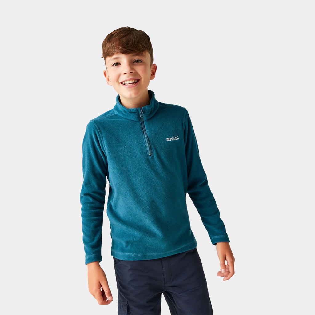 Hot Shot II Half Zip Lightweight Fleece Kids Moroccan Blu