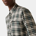 Trav Pack Away Long Sleeve Shirt Agave Green Chk
